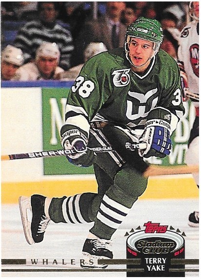 Yake, Terry / 1992-93 Hartford Whalers / Stadium Club #496