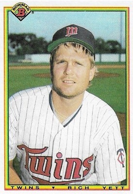 Yett, Rich / 1990 Minnesota Twins / Bowman #412