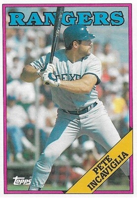 Incaviglia, Pete / 1988 Texas Rangers / Topps #280