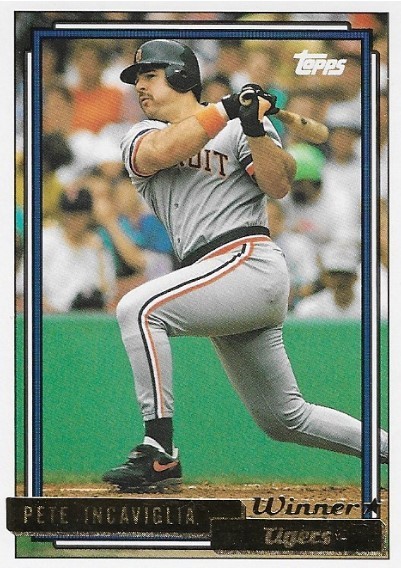 Incaviglia, Pete / 1992 Detroit Tigers / Topps #679
