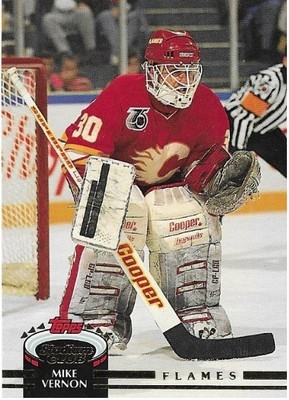 Vernon, Mike / 1992-93 Calgary Flames / Stadium Club #345