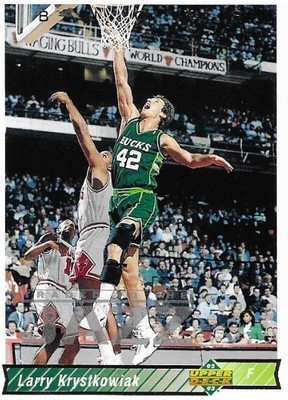 Krystkowiak, Larry / Milwaukee Bucks | Upper Deck #72 | Basketball Trading Card | 1992-93
