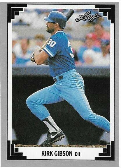 Gibson, Kirk / 1991 Kansas City Royals / Leaf #249