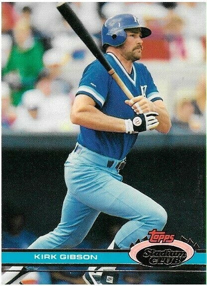Gibson, Kirk / 1991 Kansas City Royals / Stadium Club #344