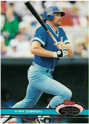 Gibson, Kirk / 1991 Kansas City Royals / Stadium Club #344