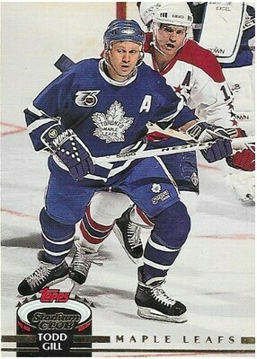 Gill, Todd / 1992-93 Toronto Maple Leafs / Stadium Club #261