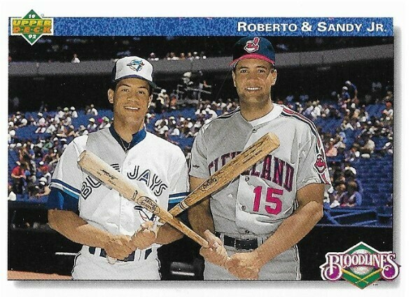 Alomar, Roberto--Sandy Alomar, Jr. / 1992 Toronto Blue Jays - Cleveland Indians / Upper Deck #81