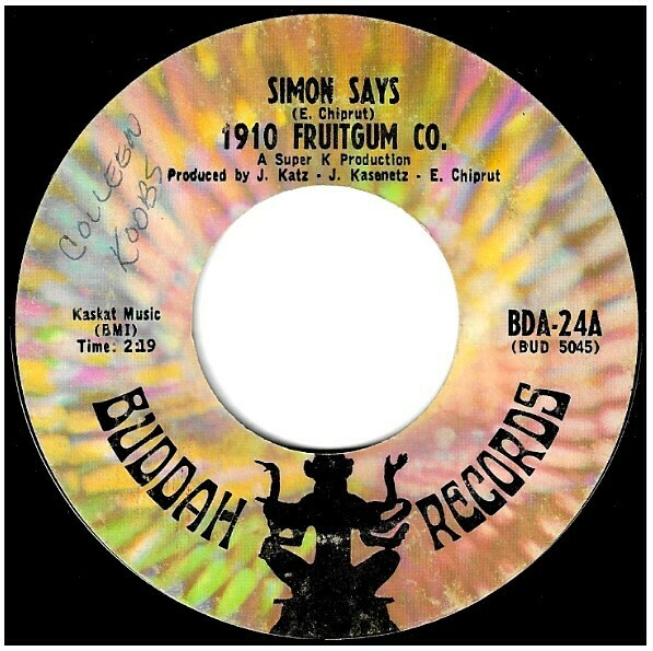 1910 Fruitgum Co. / Simon Says | Buddah BDA-24 | Single, 7" Vinyl | December 1967