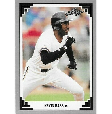 Bass, Kevin / 1991 San Francisco Giants / Leaf #365