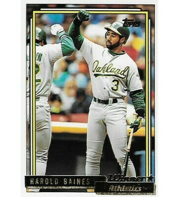 Baines, Harold / 1992 Oakland Athletics / Topps #635