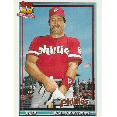 Backman, Wally / 1991 Philadelphia Phillies / Topps #3T