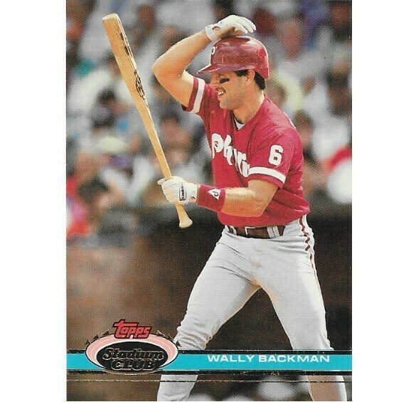 Backman, Wally / 1991 Philadelphia Phillies / Stadium Club #368