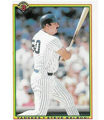 Balboni, Steve / 1990 New York Yankees / Bowman #436
