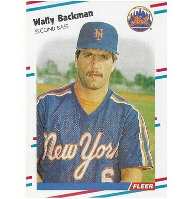 Backman, Wally / 1988 New York Mets / Fleer #128