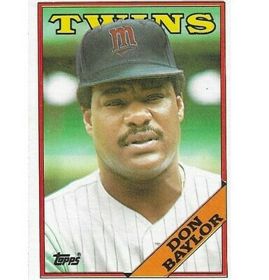 Baylor, Don / 1988 Minnesota Twins / Topps #545
