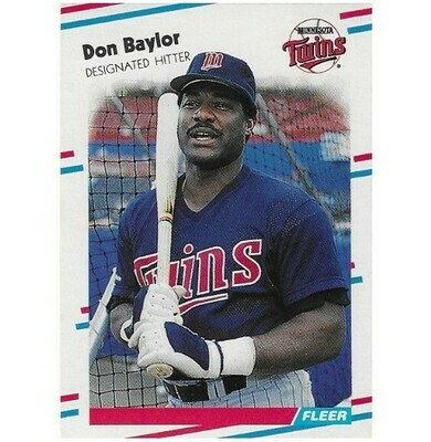 Baylor, Don / 1988 Minnesota Twins / Fleer #2