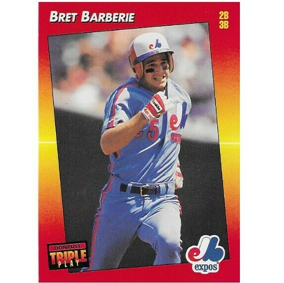 Barberie, Bret / 1992 Montreal Expos / Triple Play #134