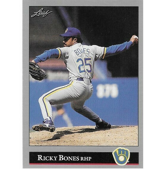 Bones, Ricky / 1992 Milwaukee Brewers / Leaf #500