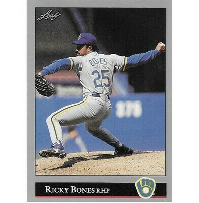 Bones, Ricky / 1992 Milwaukee Brewers / Leaf #500
