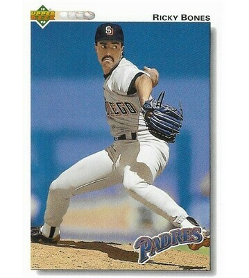 Bones, Ricky / 1992 San Diego Padres / Upper Deck #623