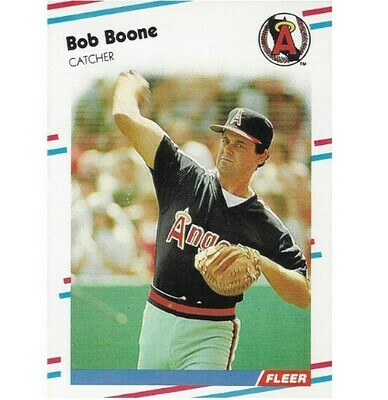 Boone, Bob / 1988 California Angels / Fleer #485