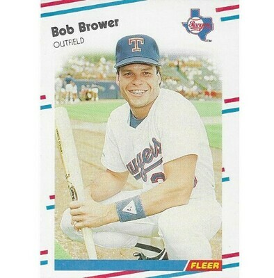 Brower, Bob / 1988 Texas Rangers / Fleer #461