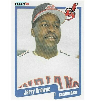 Browne, Jerry / 1990 Cleveland Indians / Fleer #487