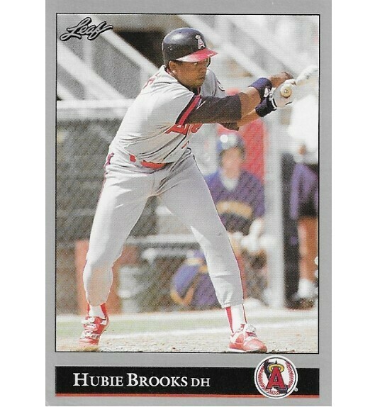 Brooks, Hubie / 1992 California Angels / Leaf #378