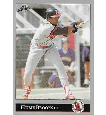 Brooks, Hubie / 1992 California Angels / Leaf #378