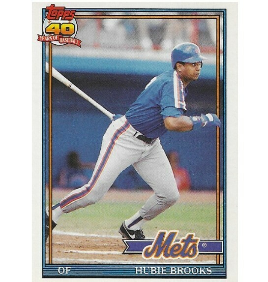 Brooks, Hubie / 1991 New York Mets / Topps #14T
