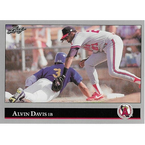 Davis, Alvin / 1992 California Angels / Leaf #168