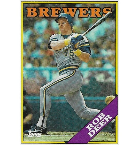 Deer, Rob / 1988 Milwaukee Brewers / Topps #33