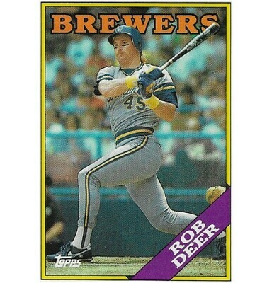 Deer, Rob / 1988 Milwaukee Brewers / Topps #33