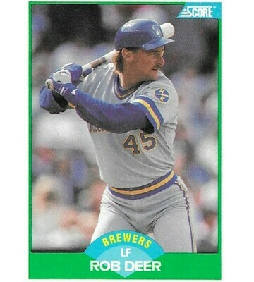 Deer, Rob / 1989 Milwaukee Brewers / Score #72