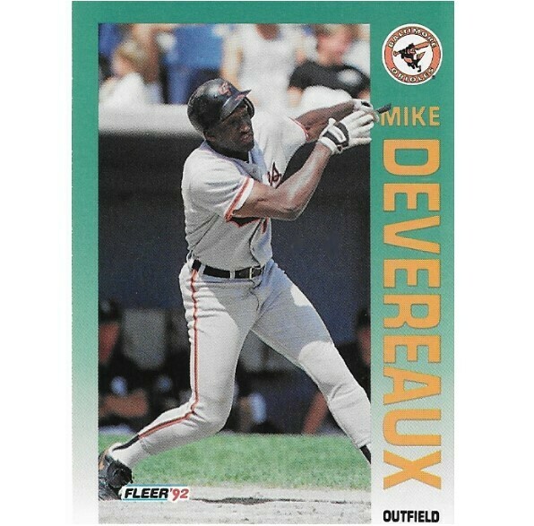 Devereaux, Mike / 1992 Baltimore Orioles / Fleer #5