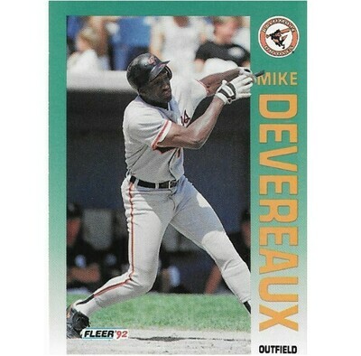 Devereaux, Mike / 1992 Baltimore Orioles / Fleer #5