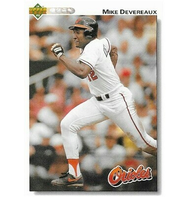 Devereaux, Mike / 1992 Baltimore Orioles / Upper Deck #209