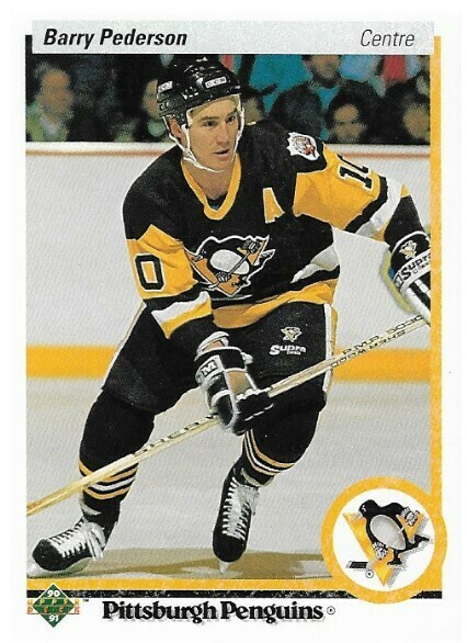 Pederson, Barry / 1990-91 Pittsburgh Penguins / Upper Deck #329 - French