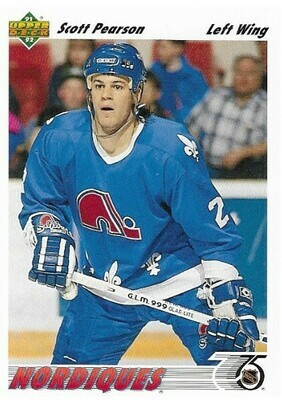 Pearson, Scott / 1991-92 Quebec Nordiques / Upper Deck #336