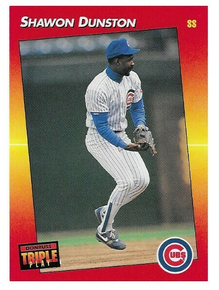 Dunston, Shawon / 1992 Chicago Cubs / Triple Play #160