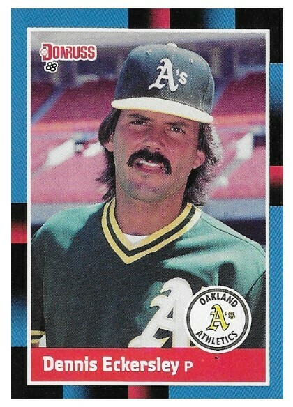 Eckersley, Dennis / 1988 Oakland Athletics / Donruss #349