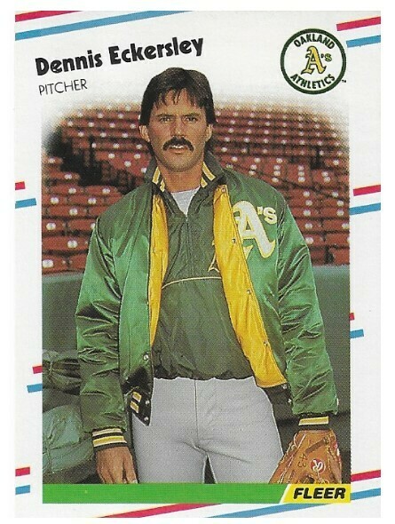 Eckersley, Dennis / 1988 Oakland Athletics / Fleer #279