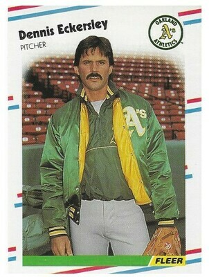 Eckersley, Dennis / 1988 Oakland Athletics / Fleer #279