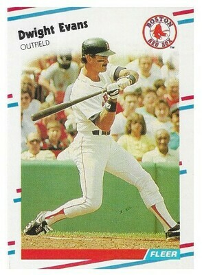 Evans, Dwight / 1988 Boston Red Sox / Fleer #351