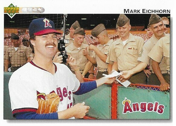 Eichhorn, Mark / 1992 California Angels / Upper Deck #287