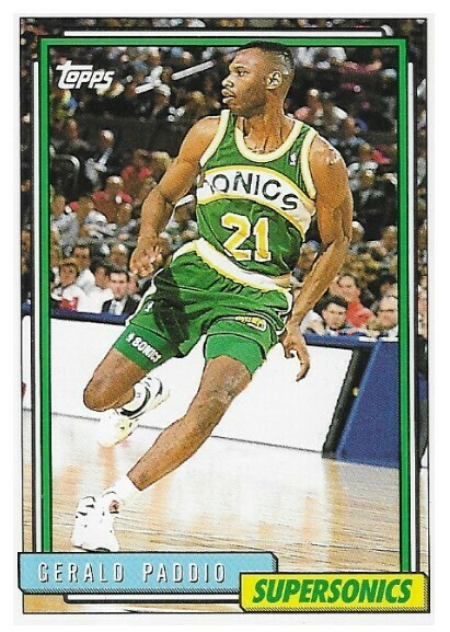 Paddio, Gerald / 1992-93 Seattle Supersonics / Topps #243
