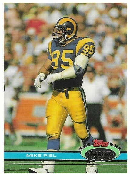 Piel, Mike / 1991 Los Angeles Rams / Stadium Club #14