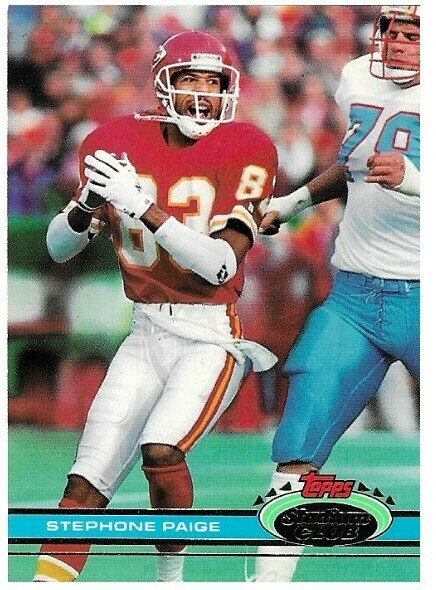 Paige, Stephone / 1991 Kansas City Chiefs / Stadium Club #303