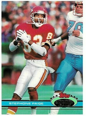 Paige, Stephone / 1991 Kansas City Chiefs / Stadium Club #303