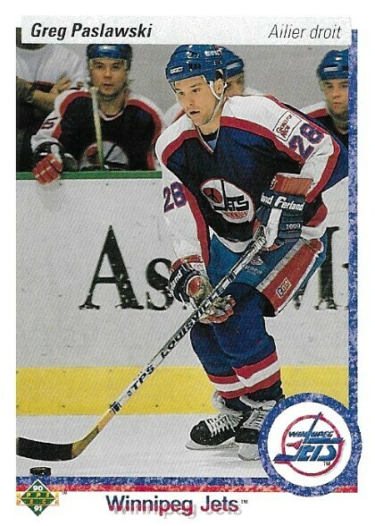 Paslawski, Greg / 1990-91 Winnipeg Jets / Upper Deck #239 - French